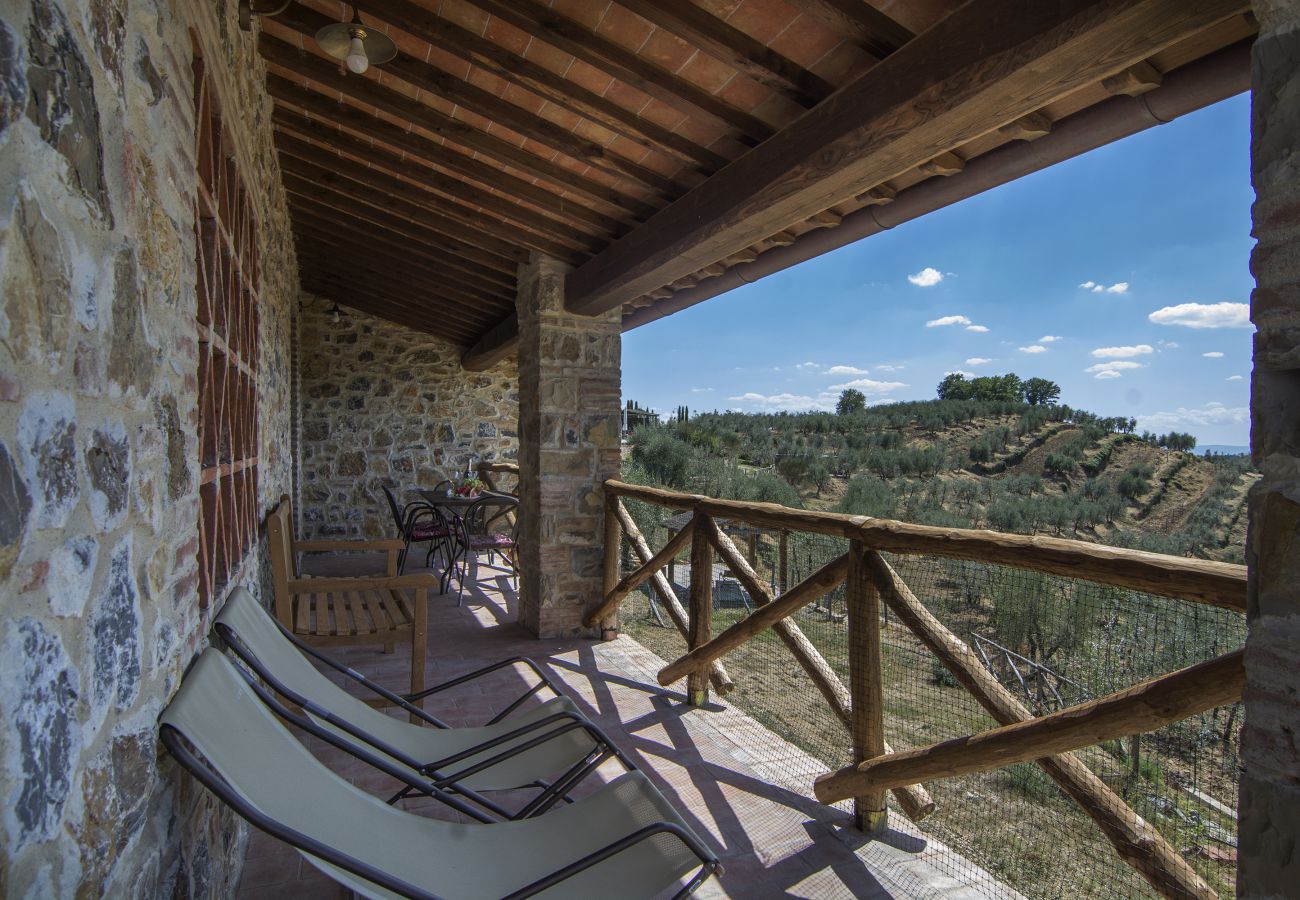 Ferienwohnung in Bucine - Typical, Charming with Chianti View at Marioli