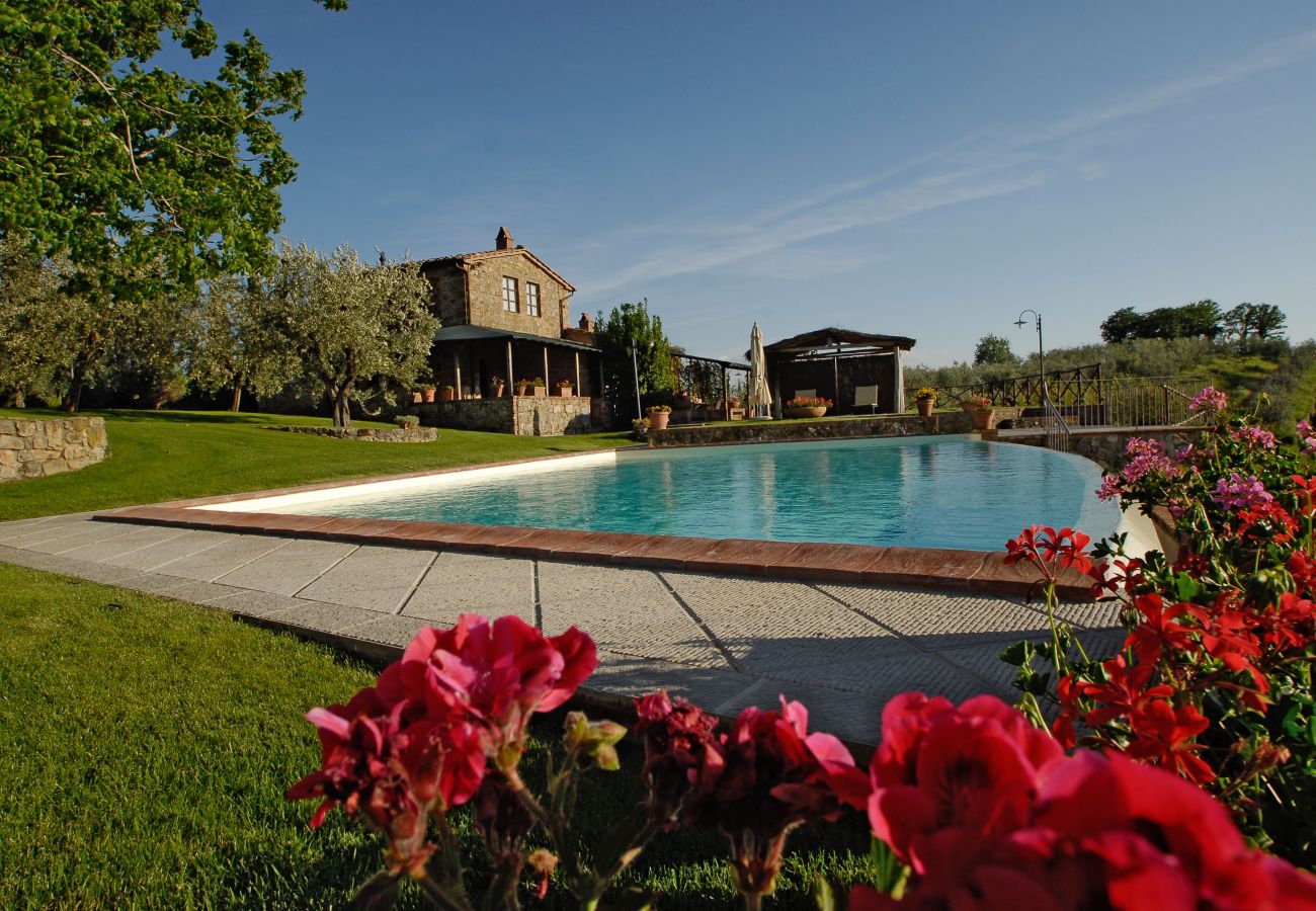 Ferienwohnung in Bucine - Romantic with Chianti Panorama at Marioli