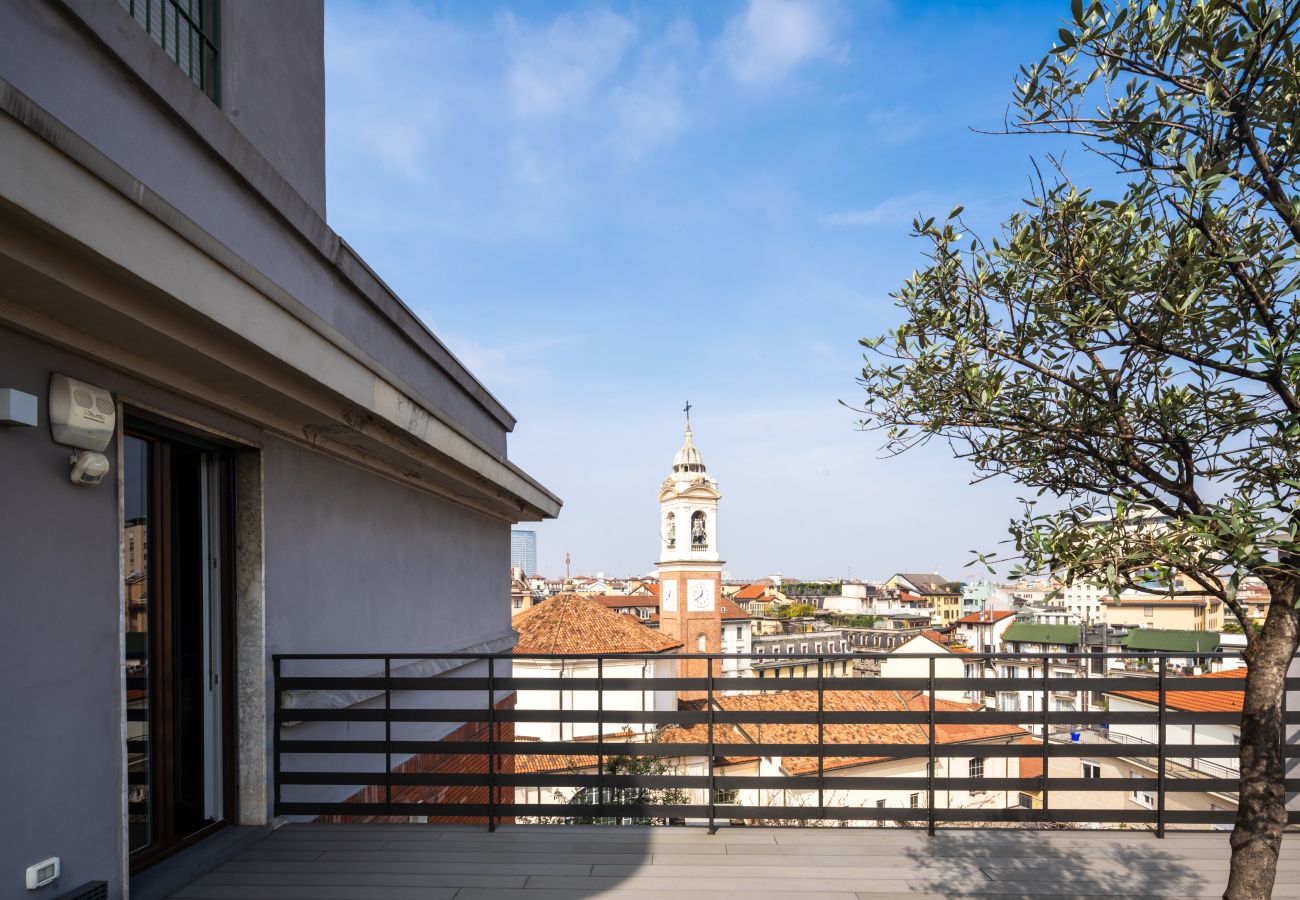 Ferienwohnung in Milano - Cadamosto Art Penthouse with Terrace R&R