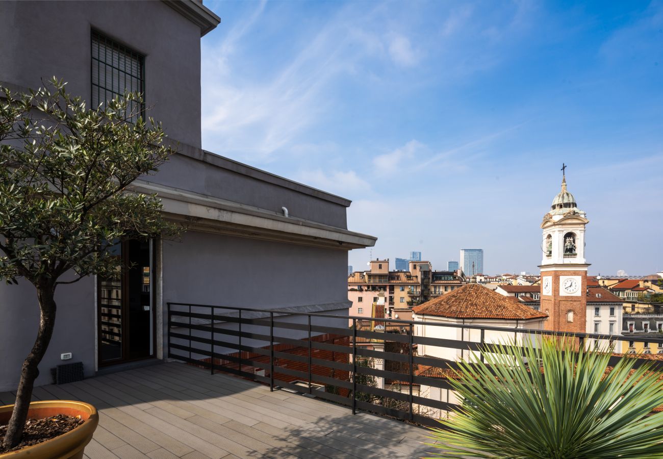 Ferienwohnung in Milano - Cadamosto Art Penthouse with Terrace R&R