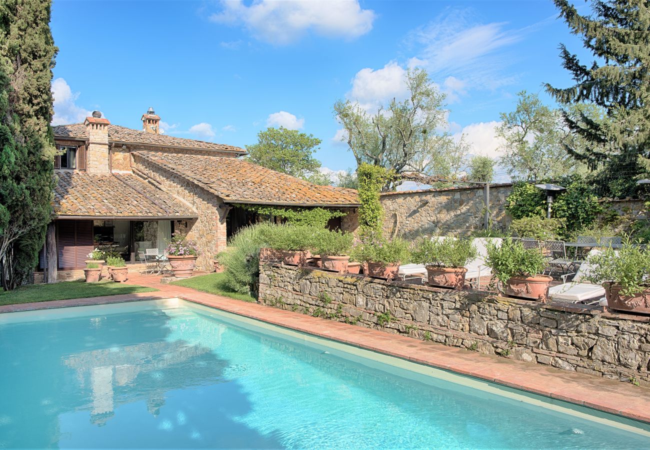 Villa a Castellina in Chianti - Villa in Castellina w. Pool, Garden & Winery