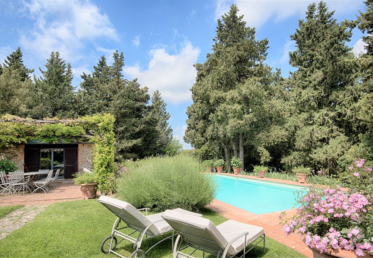 Villa a Castellina in Chianti - Villa in Castellina w. Pool, Garden & Winery